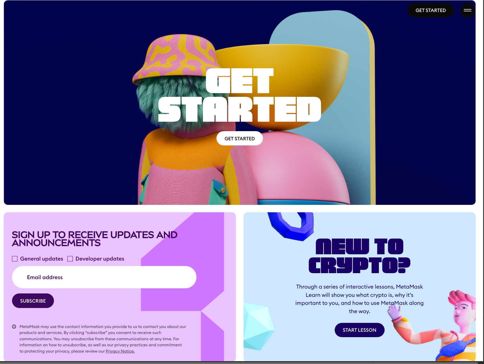 MetaMask Crypto Wallet. Buy and Sell Bitcoin, Ethereum, Solana captured website design