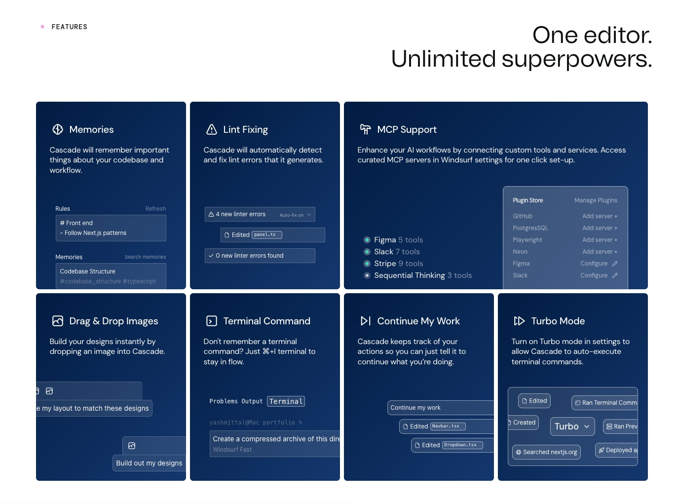 Windsurf - The best AI for Coding captured website design