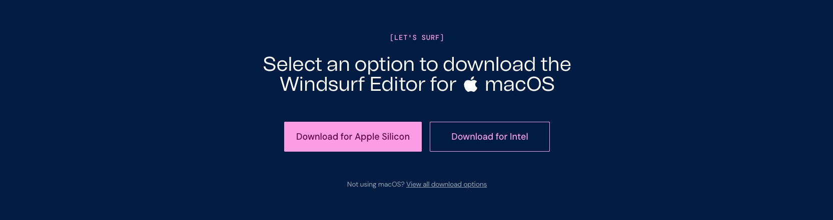 Download Windsurf Editor and Plugins | Windsurf captured website design