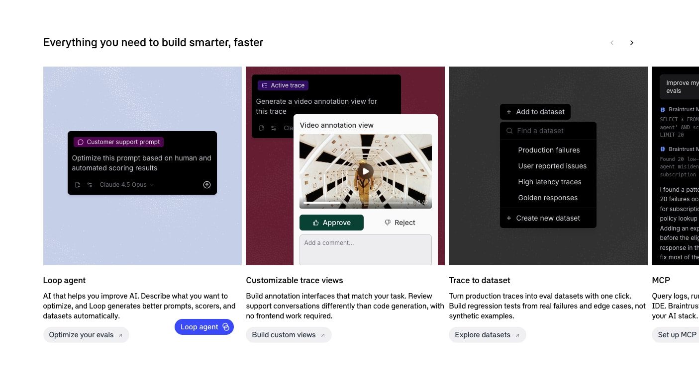 Braintrust - The AI observability platform for building quality AI products captured website design
