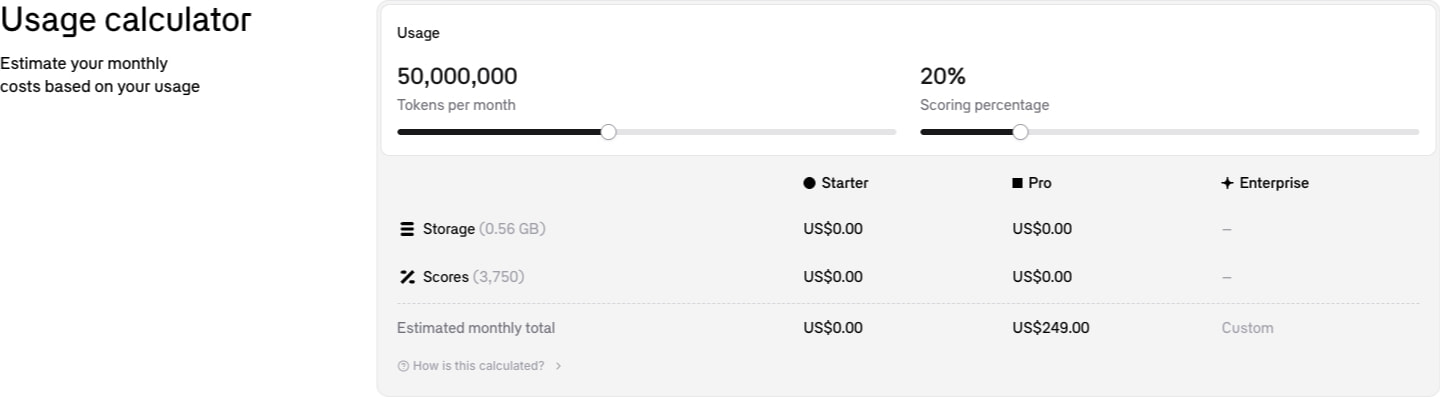 Pricing — short viewport captured website design