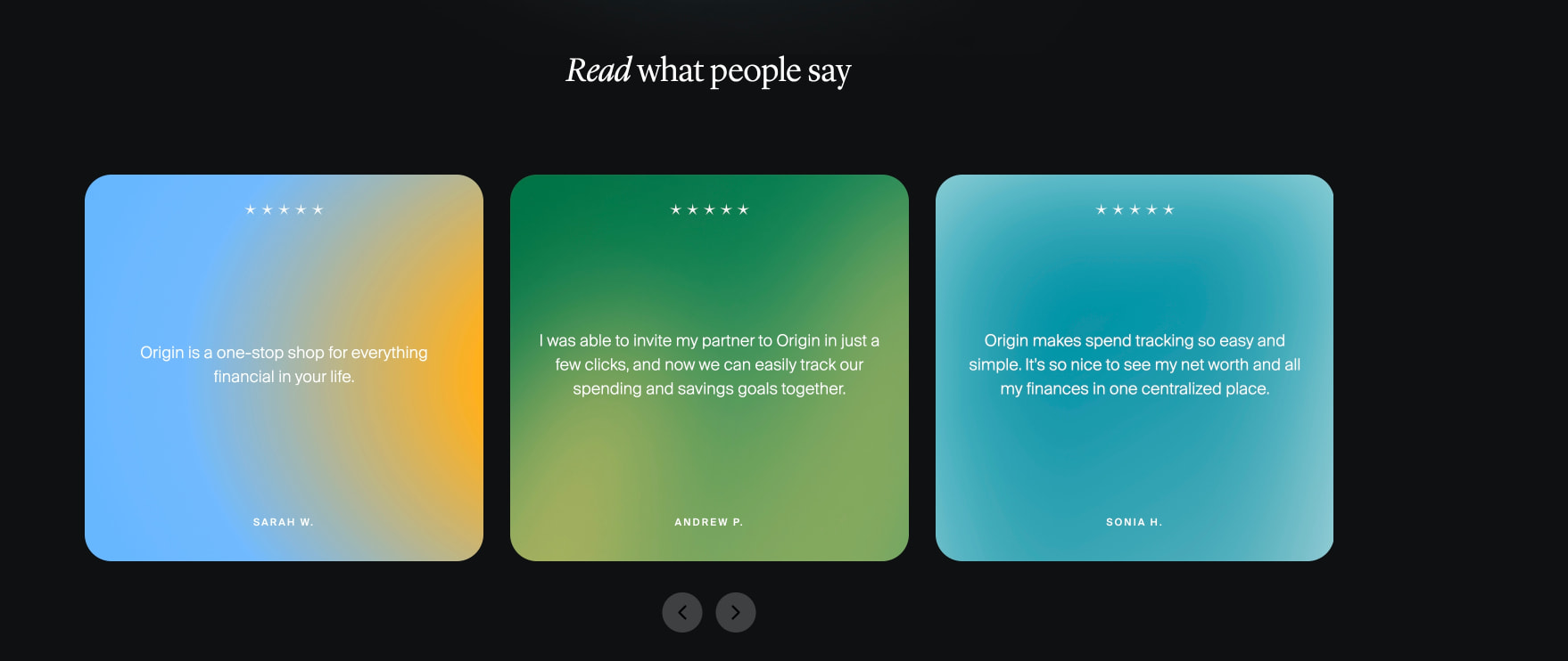 Origin Financial | All‑in‑One Financial Platform for Budgeting, Investing & AI Planning captured website design