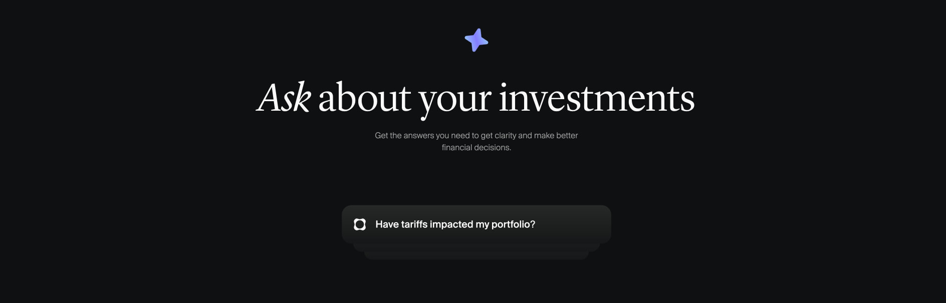 Investment Tracking, High-Yield Cash Account & AI Insights | Origin Financial captured website design