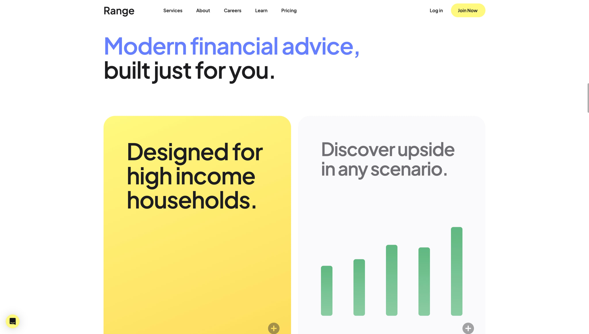 Range.com - All-in-one Wealth Management AI. captured website design