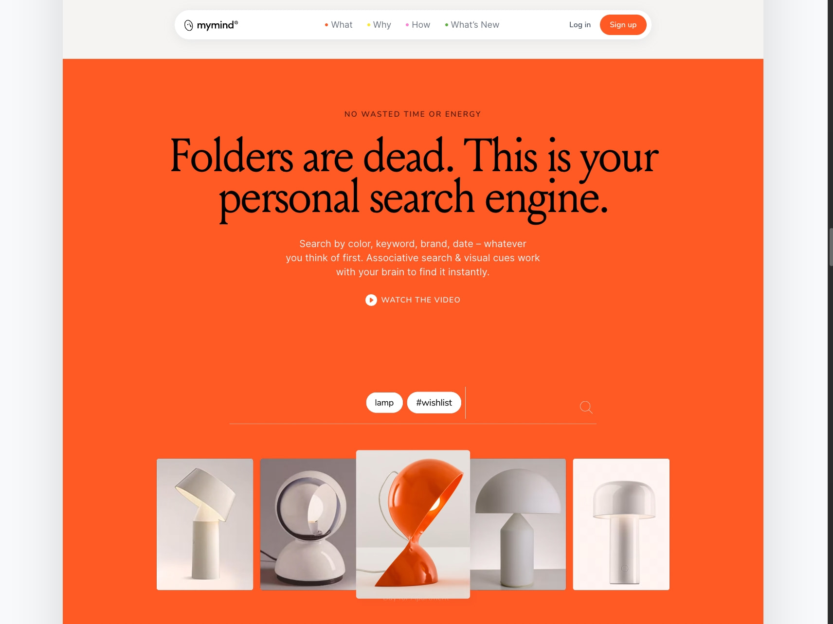 mymind is the extension for your mind. captured website design