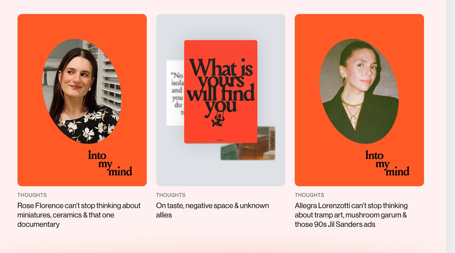 mymind is the extension for your mind. captured website design