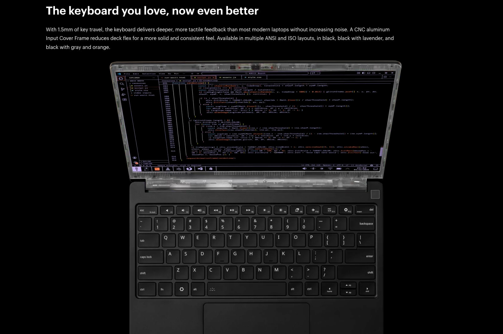 Framework | Framework Laptop 13 Pro: Intel Core Ultra 3 & LPCAMM2 captured website design