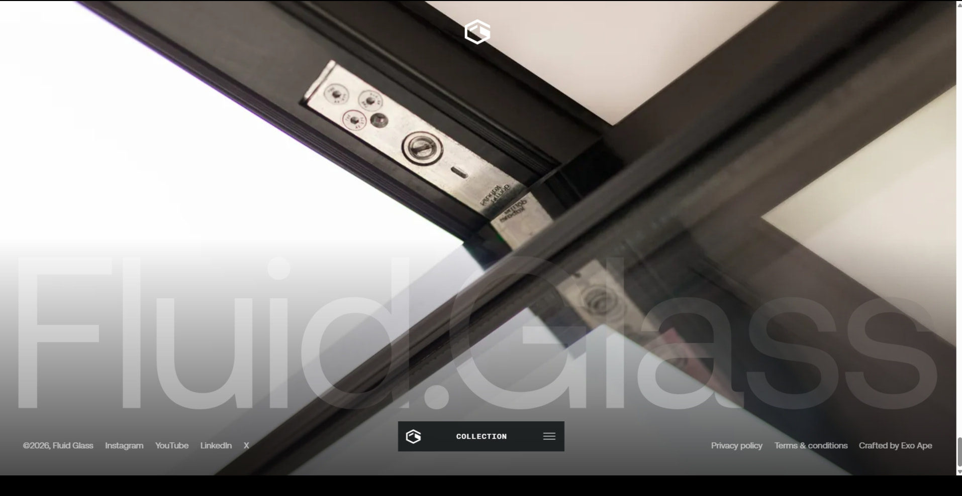 Fluid Glass - Collection captured website design