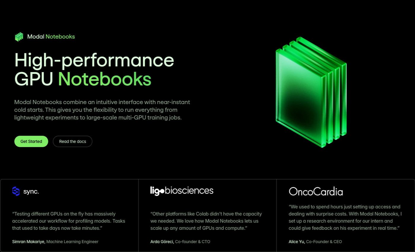 Products - Notebooks | Modal captured website design