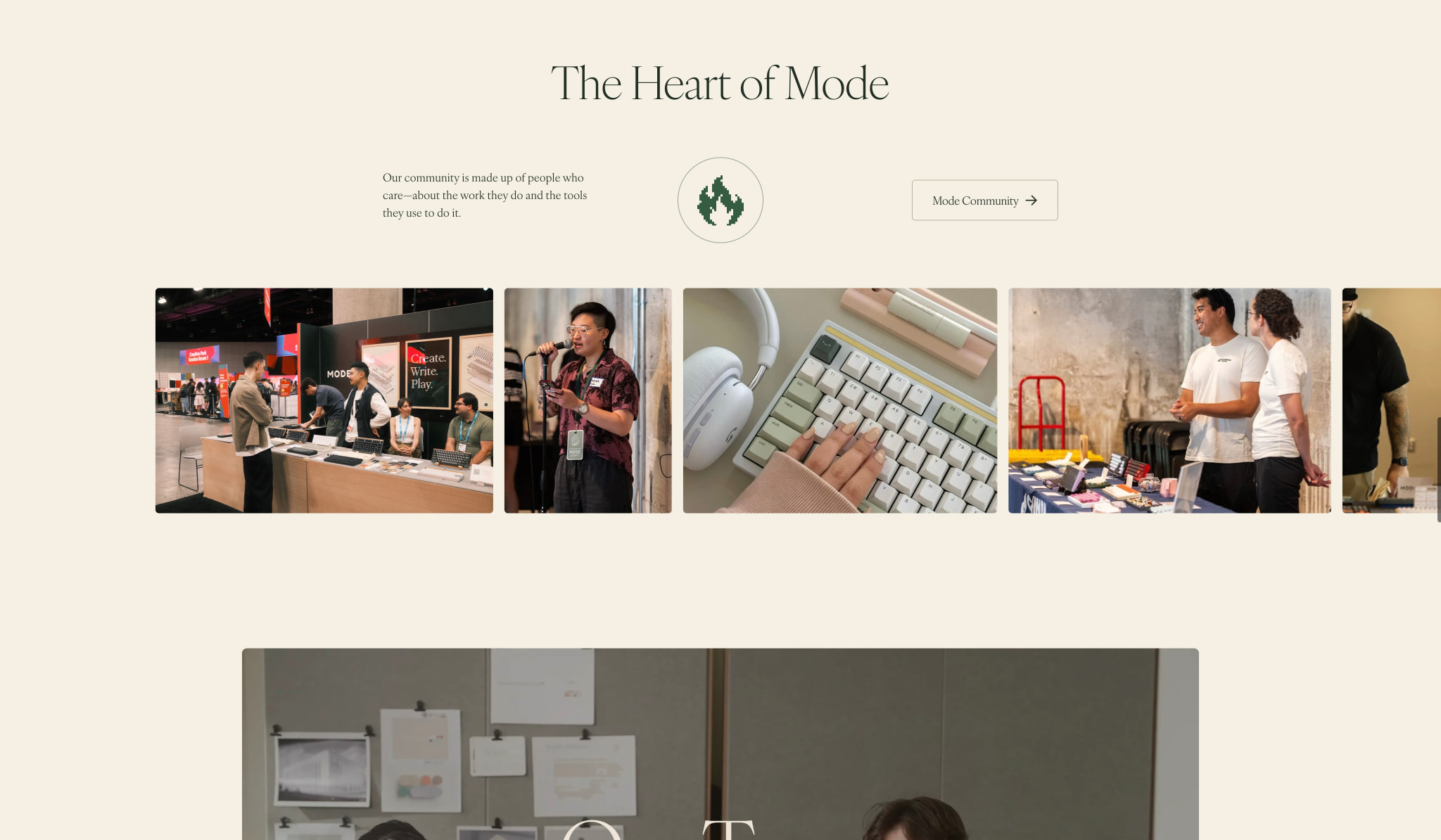 Mode Designs | Makers of mechanical keyboards captured website design