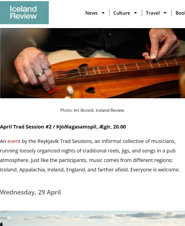 What to Do This Week | Folk Music, Gothic Horror Film and Other Events captured website design