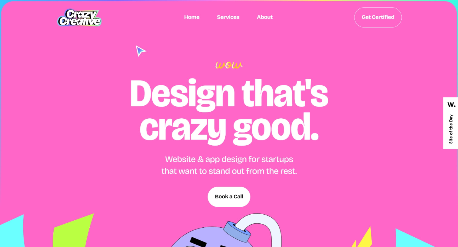 Design That's Crazy Good – Crazy Creative by Nick Jacoy captured website design