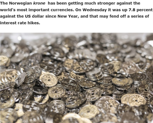 Norway’s krone gains strength | Norway's News in English — www.newsinenglish.no captured website design