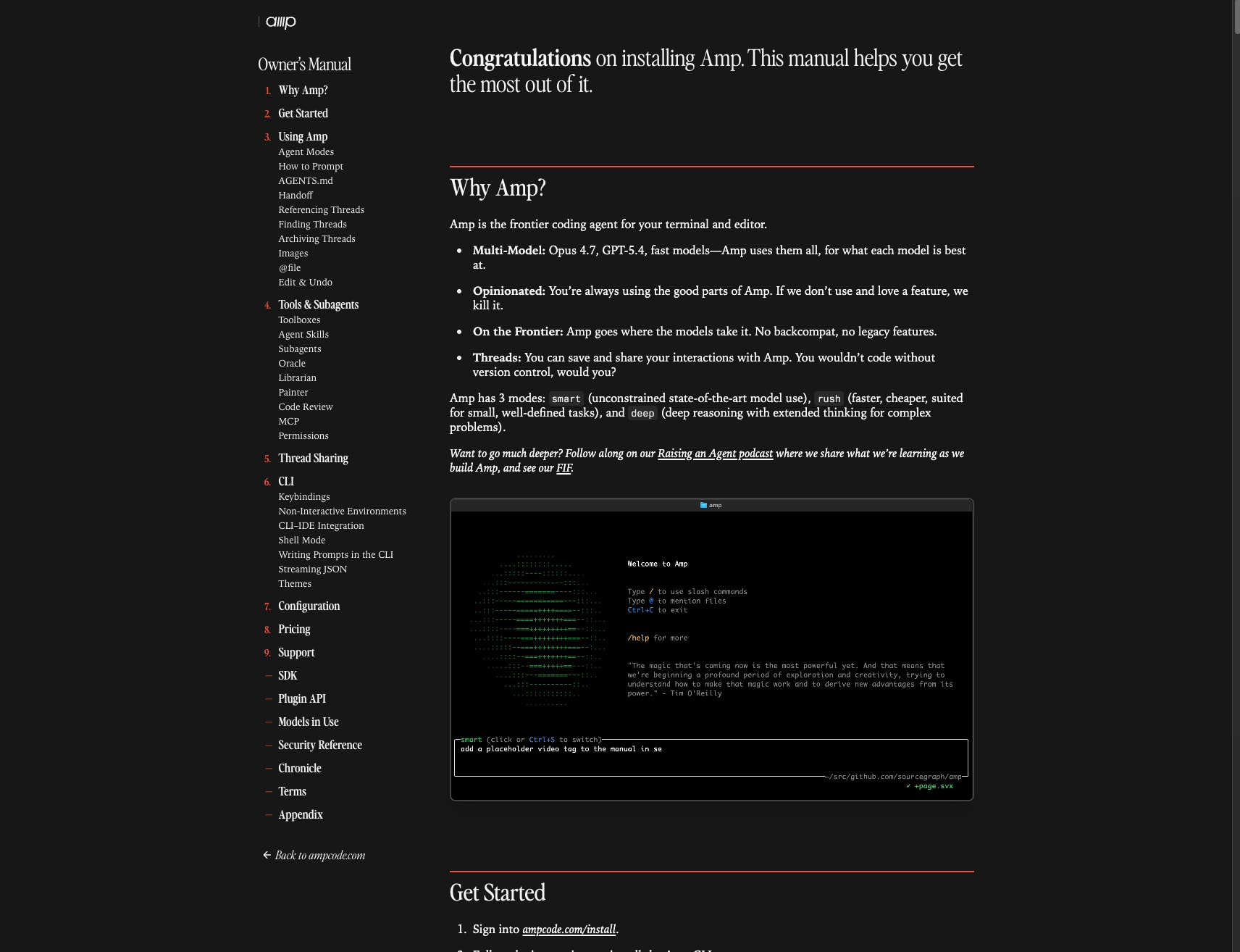 Owner’s Manual - Amp captured website design