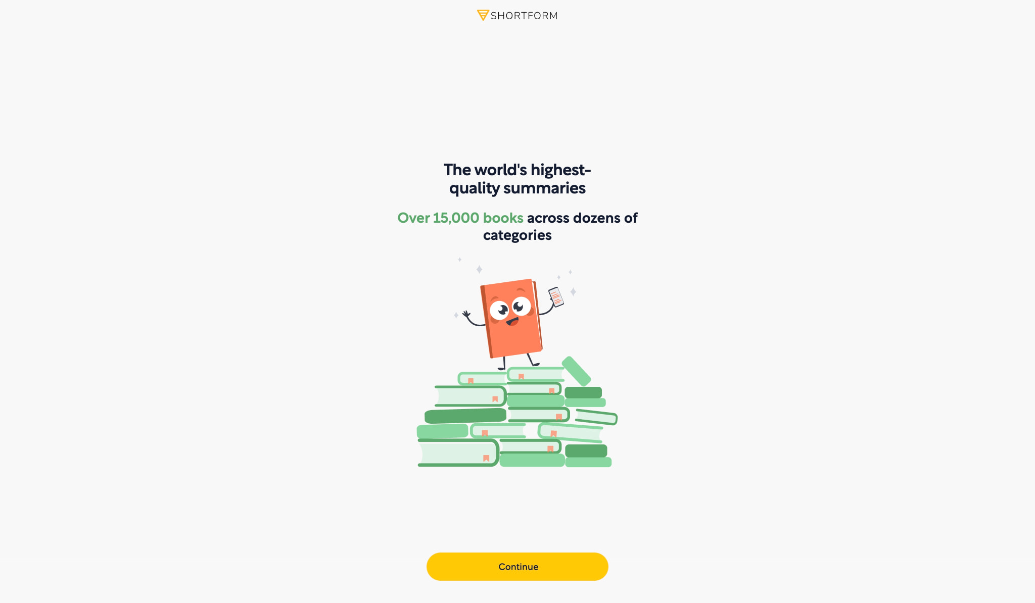 Shortform | Onboarding captured website design