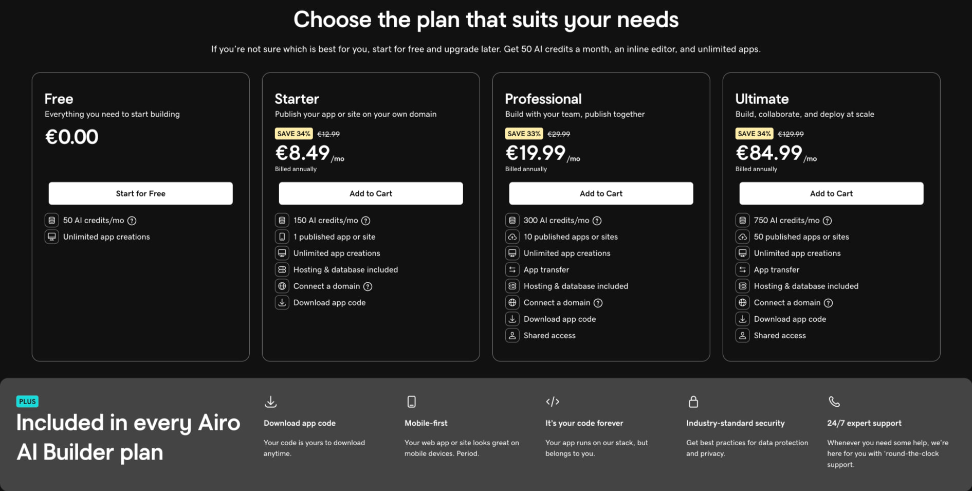 Build No Code Web Apps & More with AI - GoDaddy Airo AI Builder captured website design
