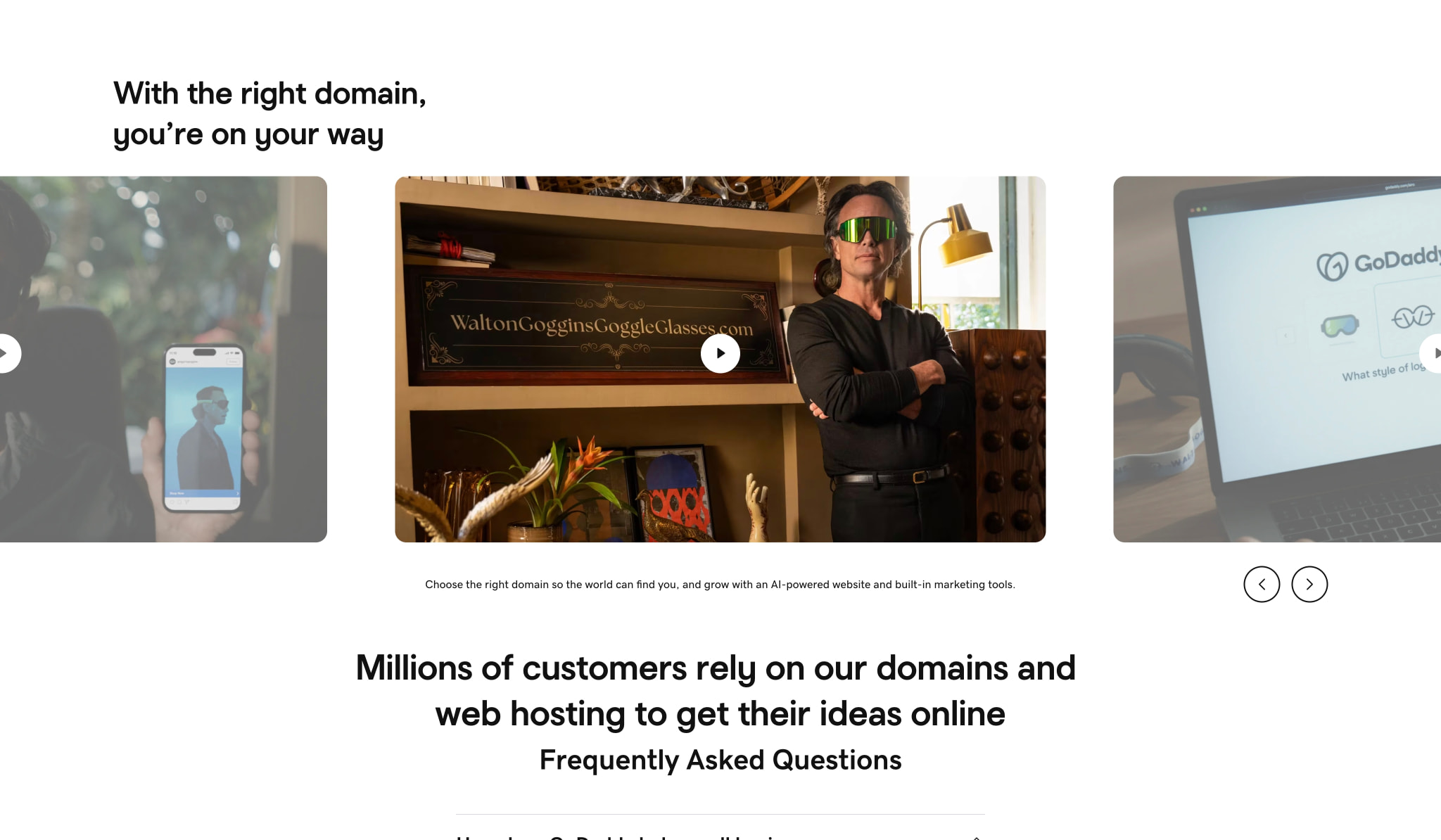 Domain Names, Websites, Hosting & Online Marketing Tools - GoDaddy PH captured website design