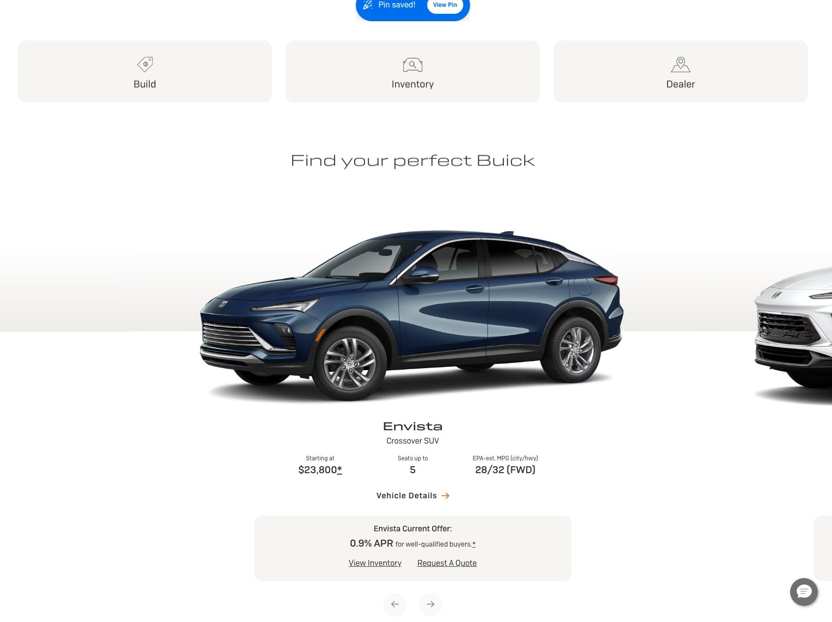 Explore Compact, Small, Mid-Size SUVs and Crossovers | Buick captured website design