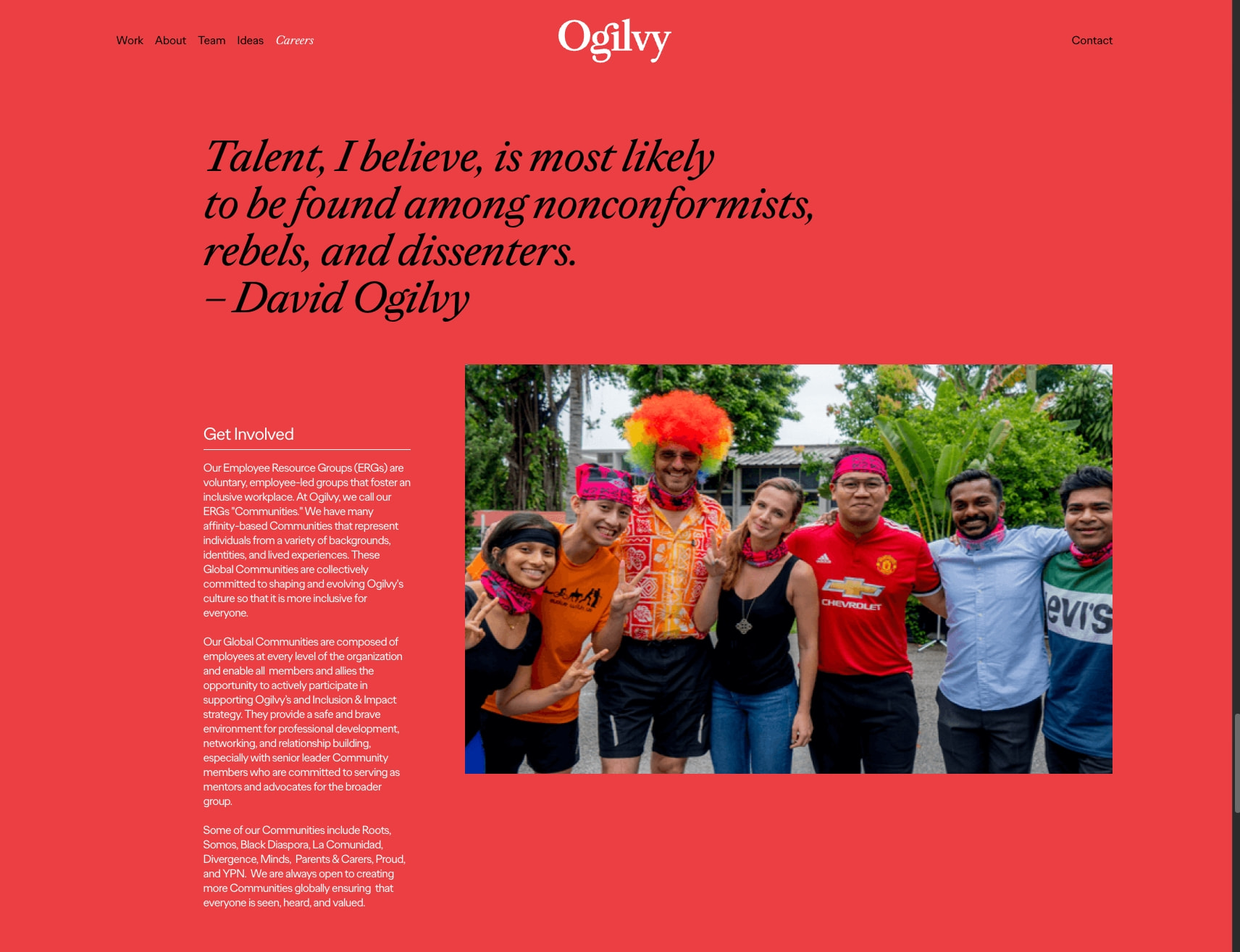About | Ogilvy captured website design