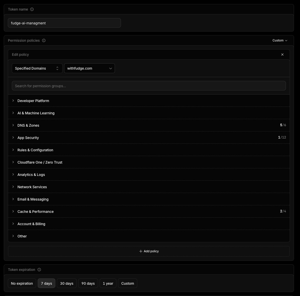 Account API tokens | Sim04ful@gmail.com's Account | Cloudflare captured website design
