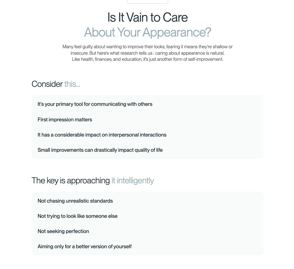 QOVES - Start Your Glow Up Without Surgery captured website design