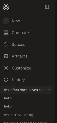what font does qoves.com use ? captured website design