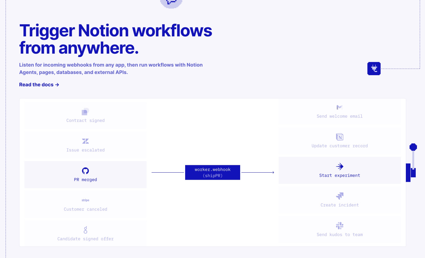 Build with Notion’s Developer Platform – Notion captured website design