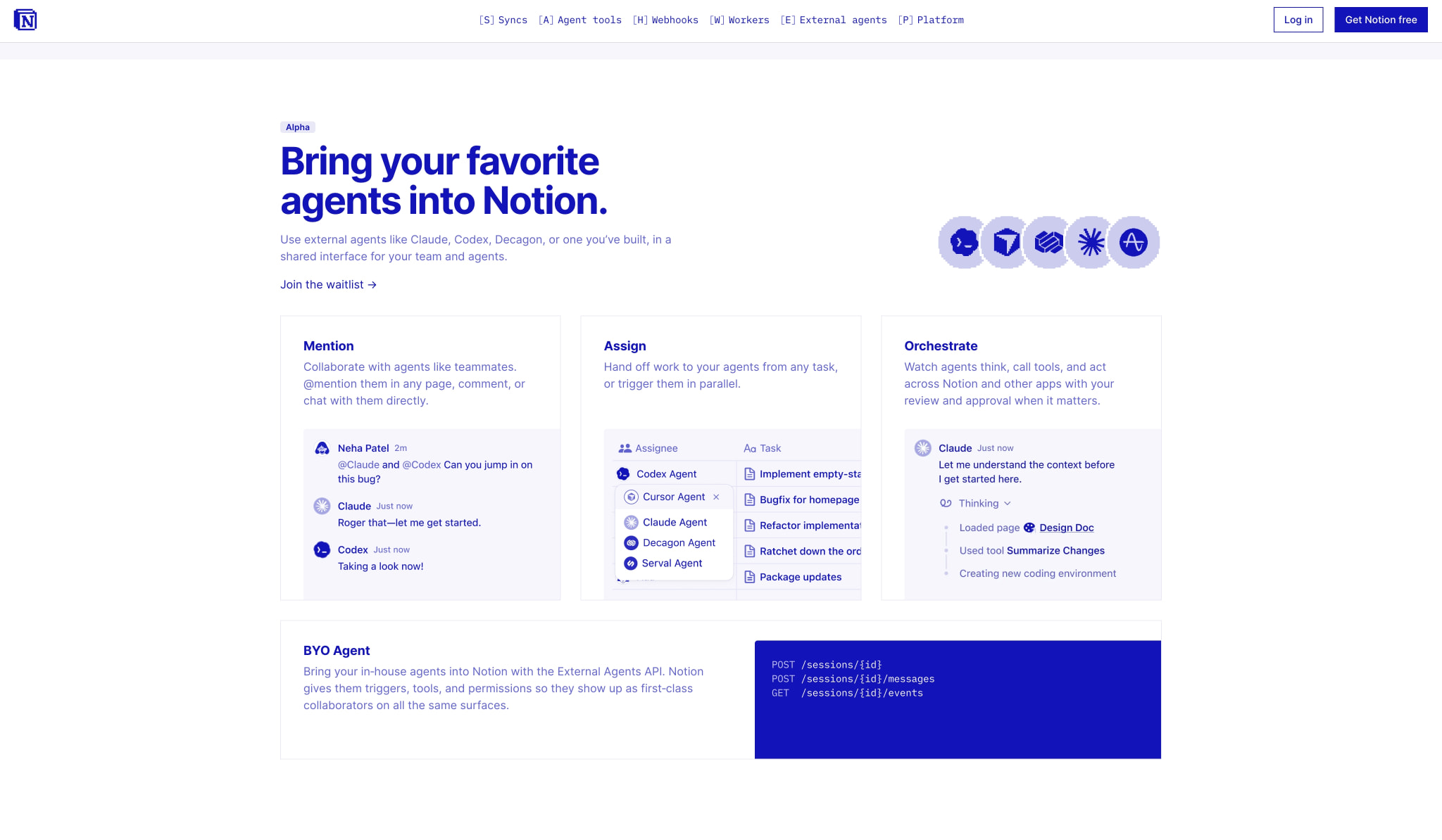Build with Notion’s Developer Platform – Notion captured website design