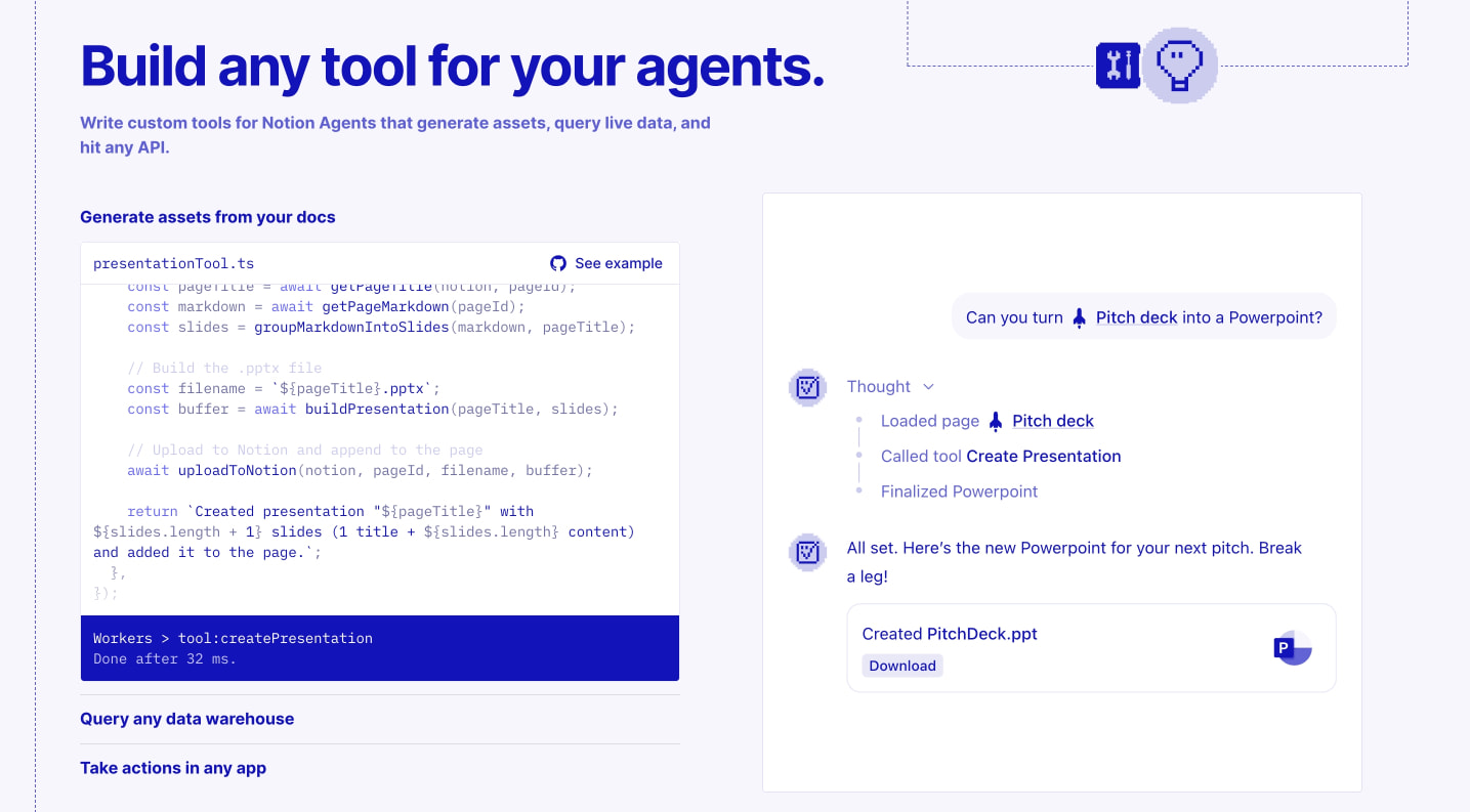 Build with Notion’s Developer Platform – Notion captured website design