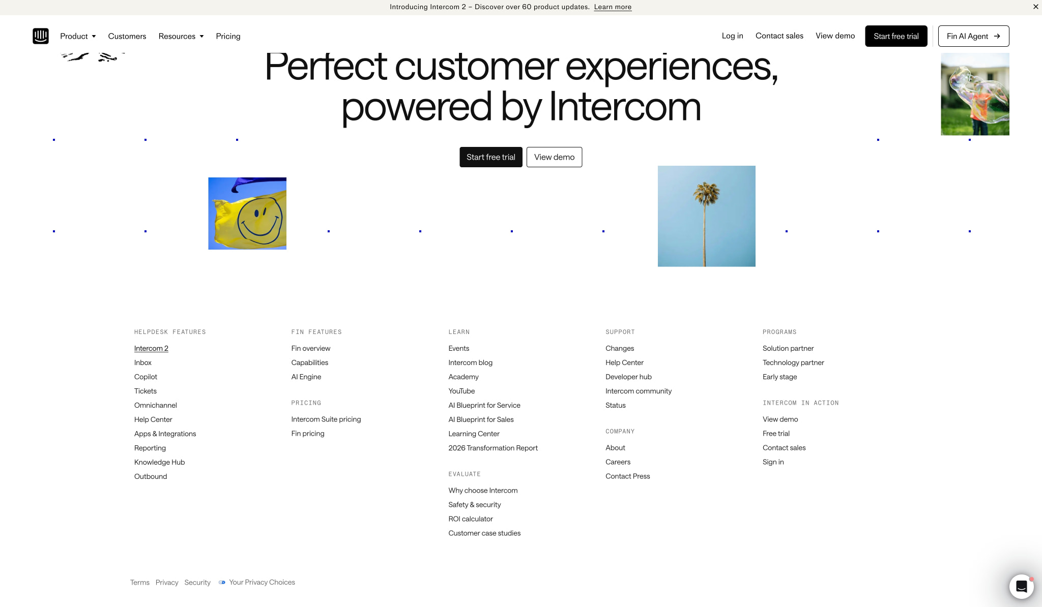 Intercom | The only helpdesk designed for the AI Agent era captured website design