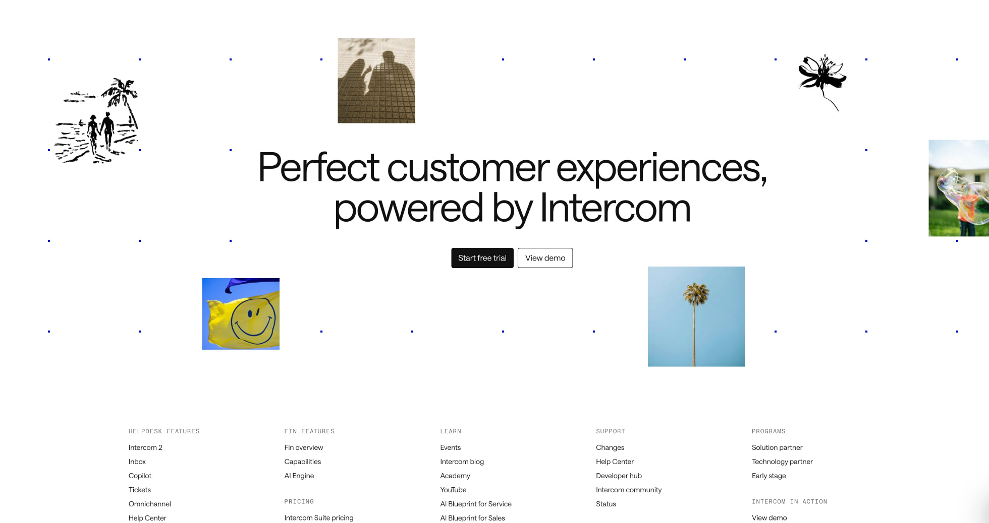 Intercom | The only helpdesk designed for the AI Agent era captured website design