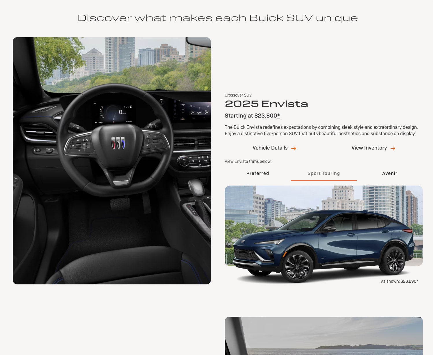 Compact, Small, and Mid-Size Luxury SUVs | Explore Buick captured website design