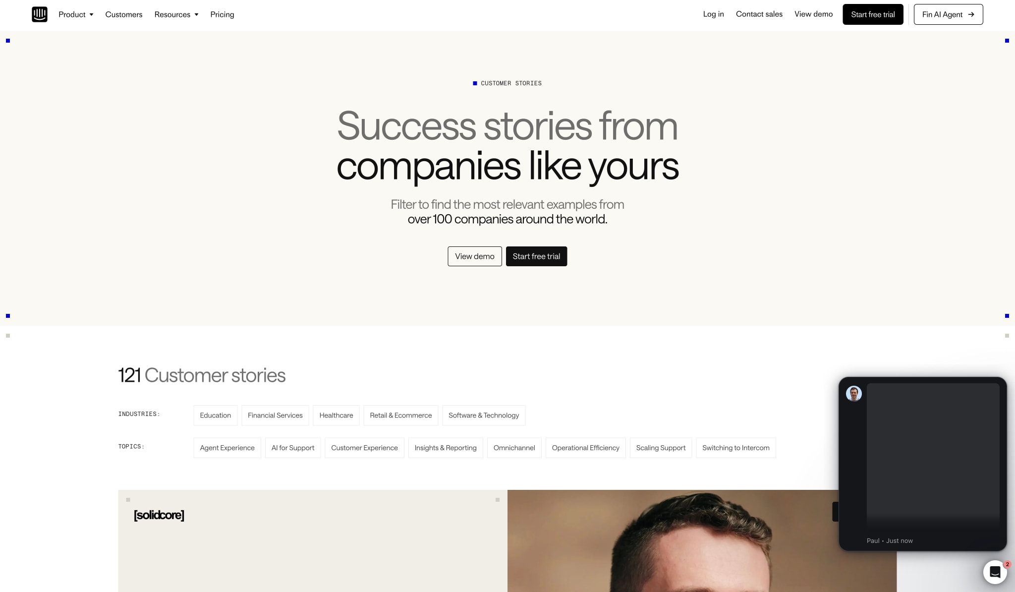 Intercom Customers | See who trusts Intercom captured website design