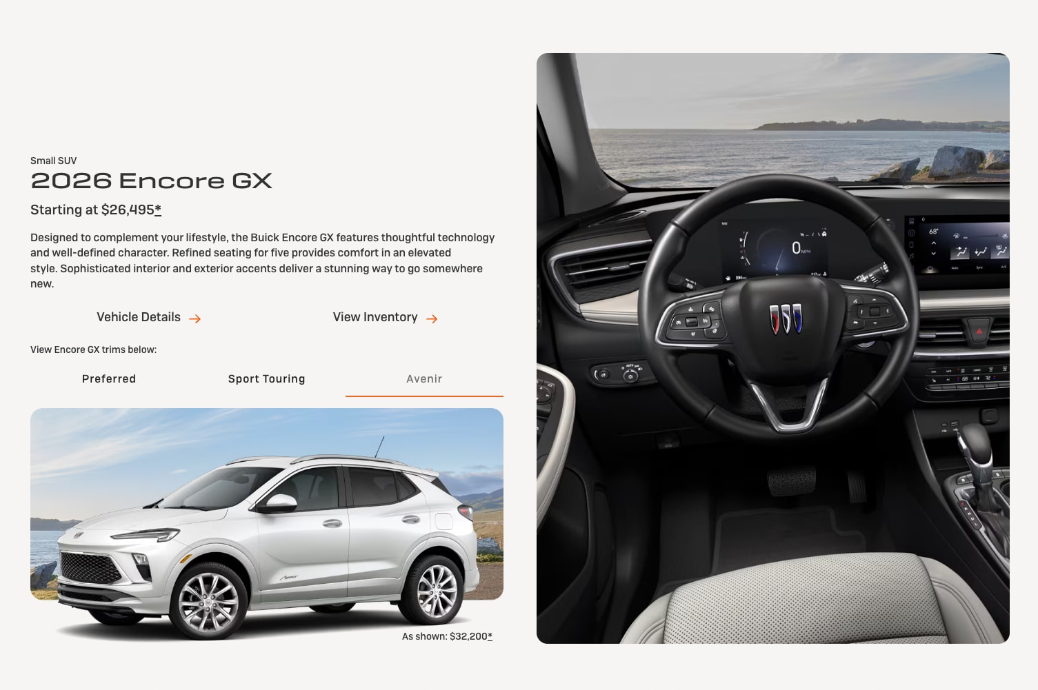 Compact, Small, and Mid-Size Luxury SUVs | Explore Buick captured website design