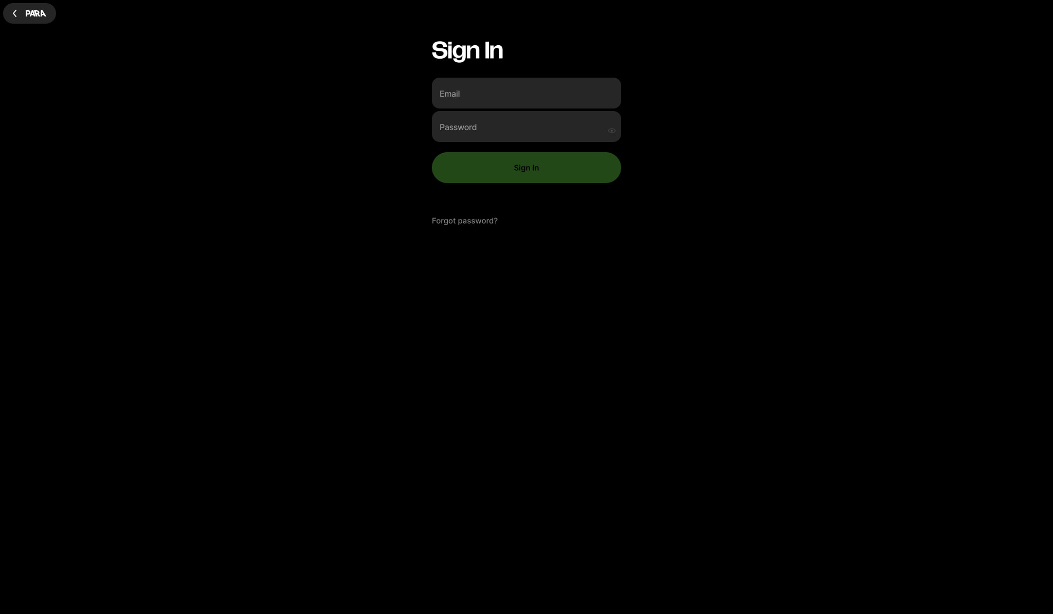 Para captured website design