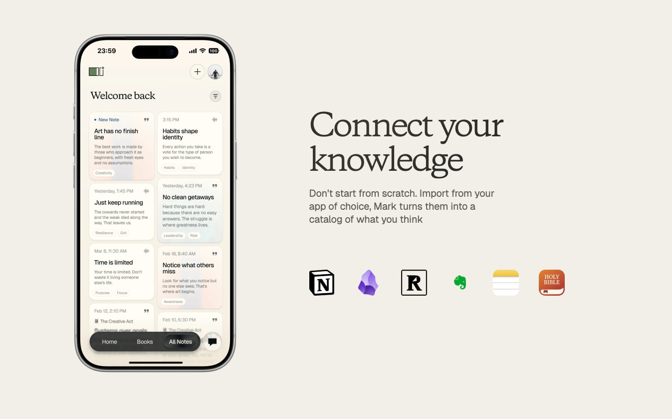 The Smart Bookmark for Physical Books | Mark II captured website design