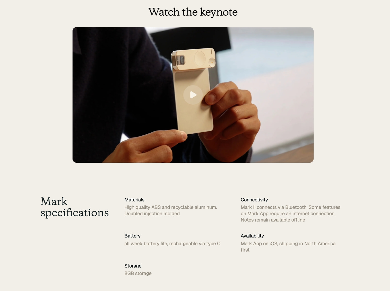 The Smart Bookmark for Physical Books | Mark II captured website design