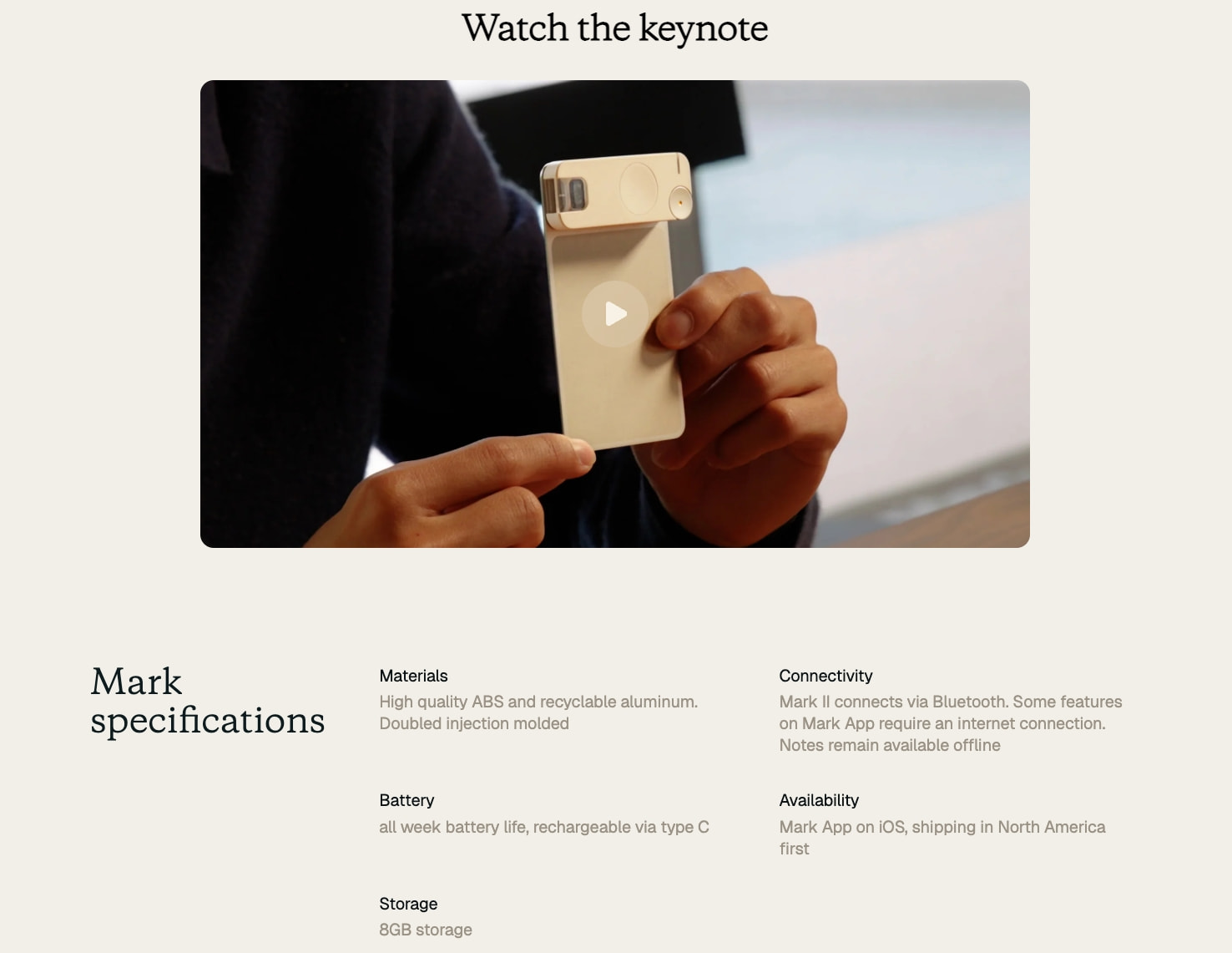 The Smart Bookmark for Physical Books | Mark II captured website design