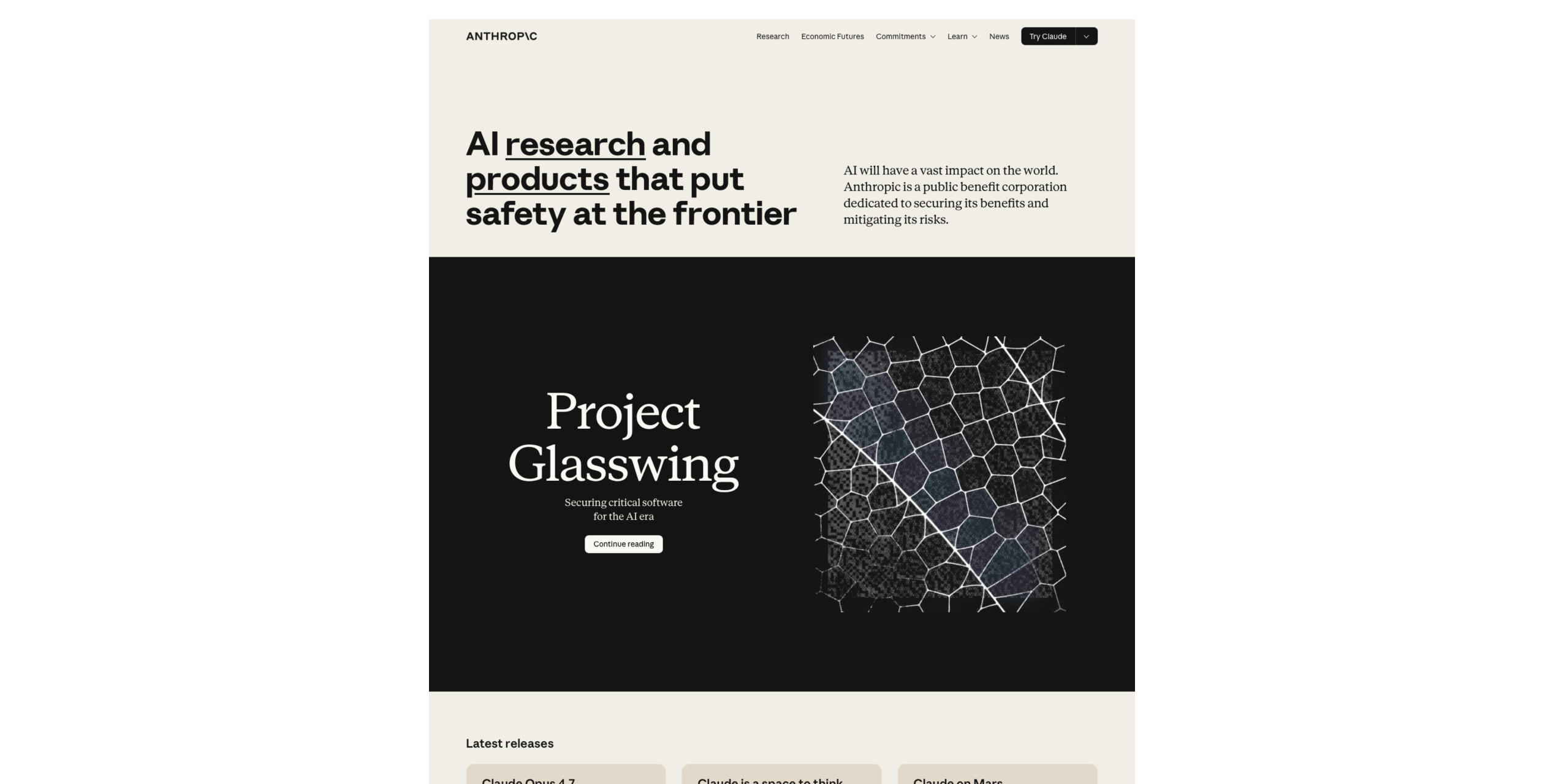 Anthropic — BSPK captured website design