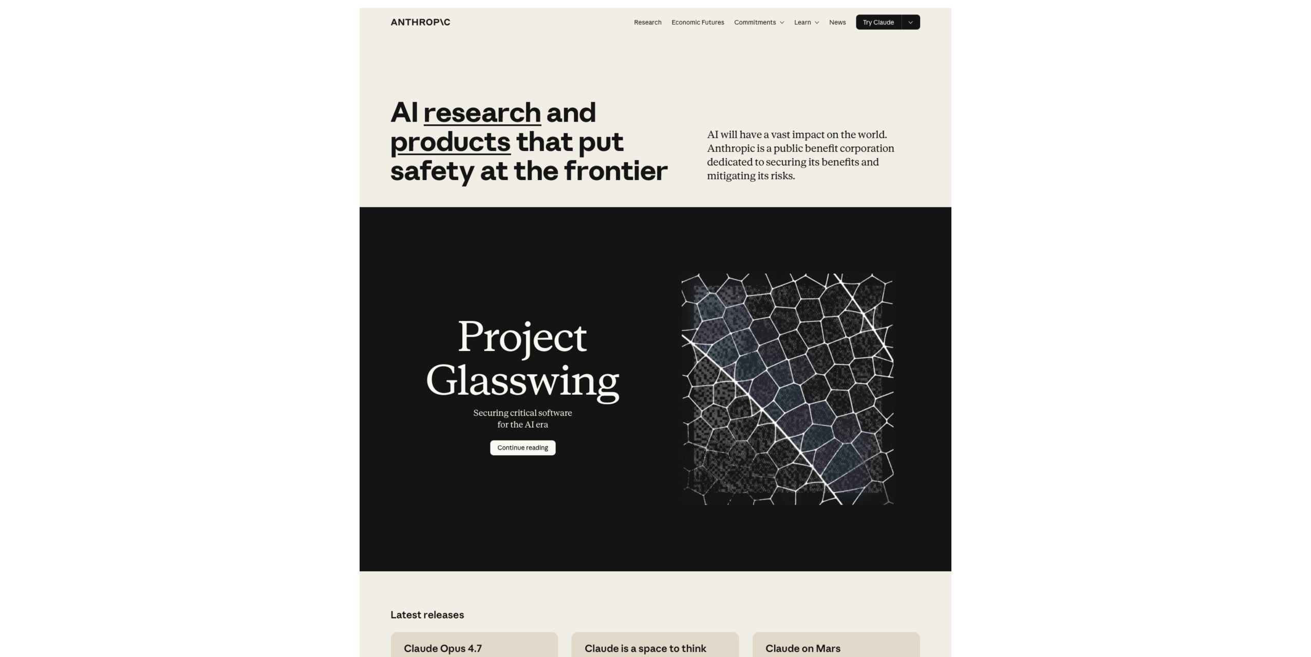 Anthropic — BSPK captured website design