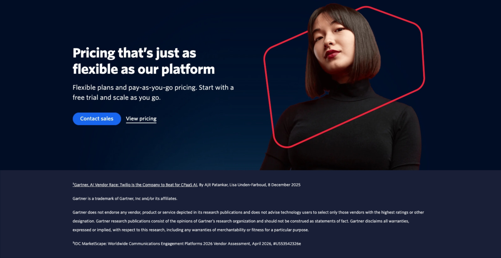 Customer Engagement Platform | Twilio captured website design