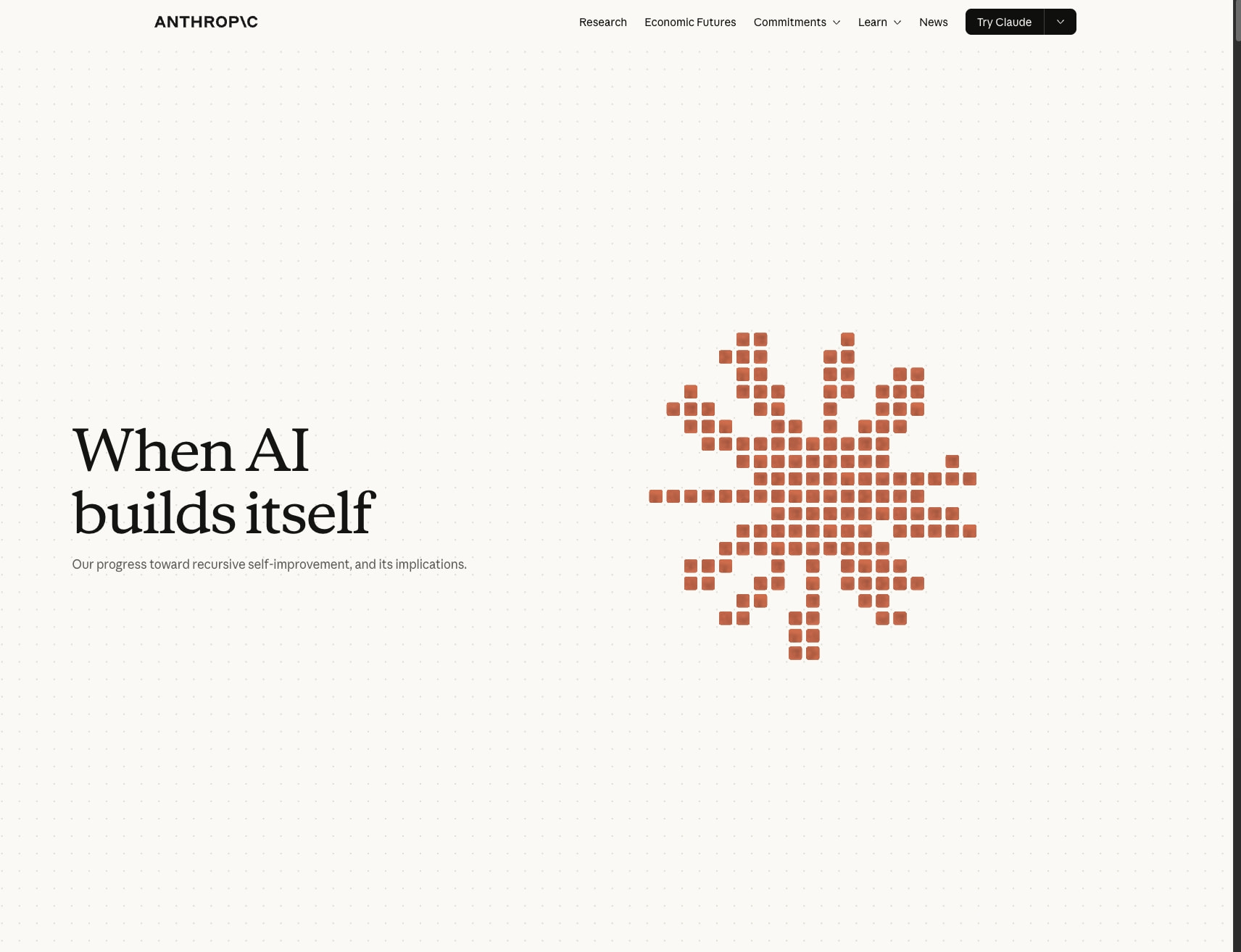 When AI builds itself \ Anthropic captured website design