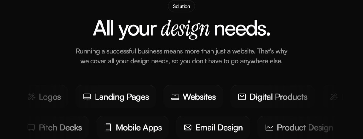 Limitless - Framer Website Template for Agencies captured website design