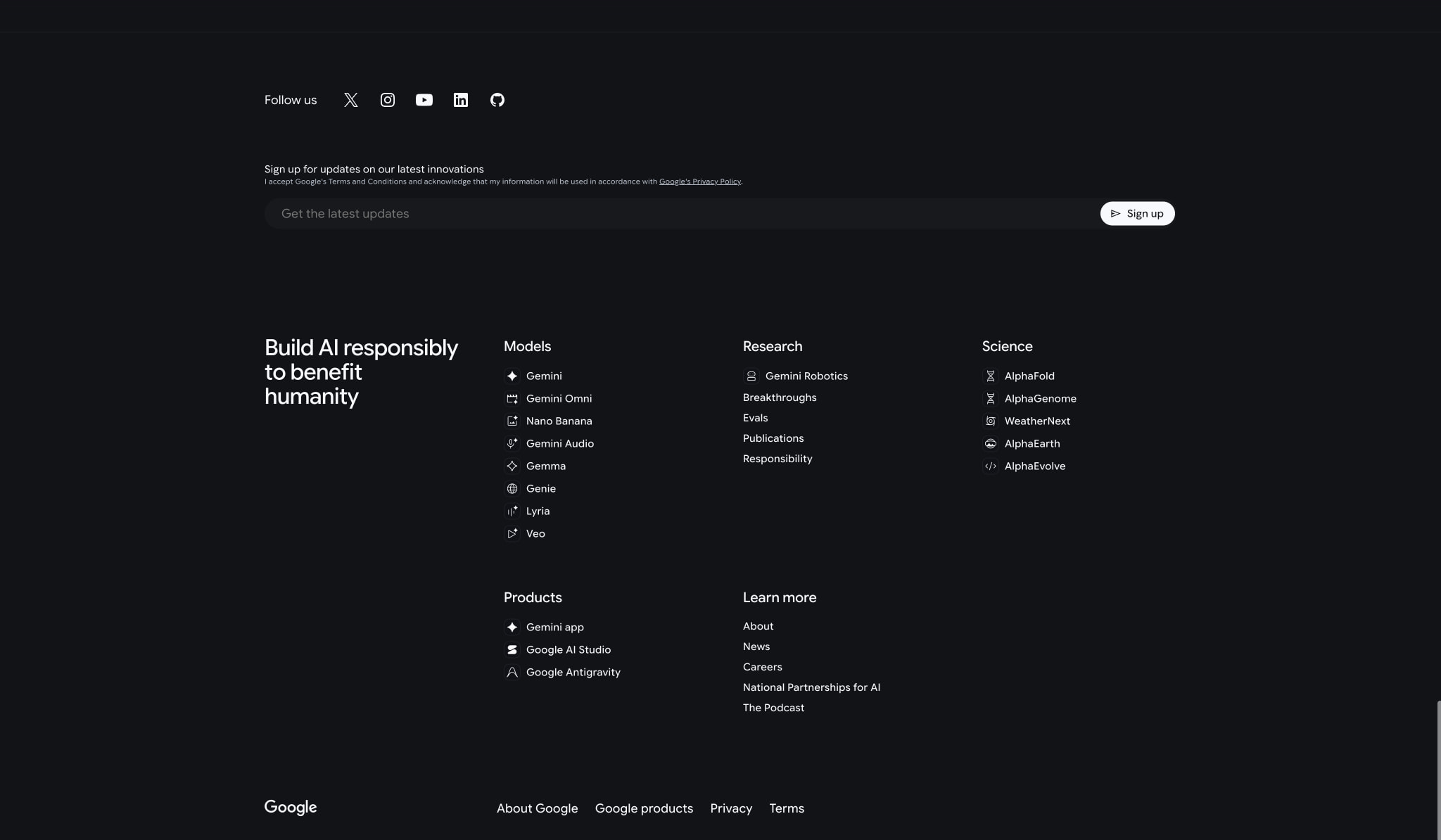 Gemini 3.1 Pro — Google DeepMind captured website design