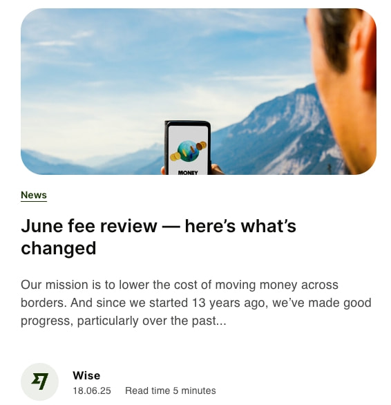 Your Wise Card Transactions: Understanding Invalid Disputes - Wise captured website design