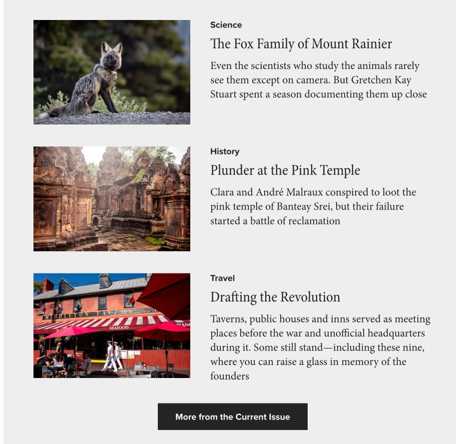 Smithsonian Magazine: Explore History, Science, Arts & Culture captured website design