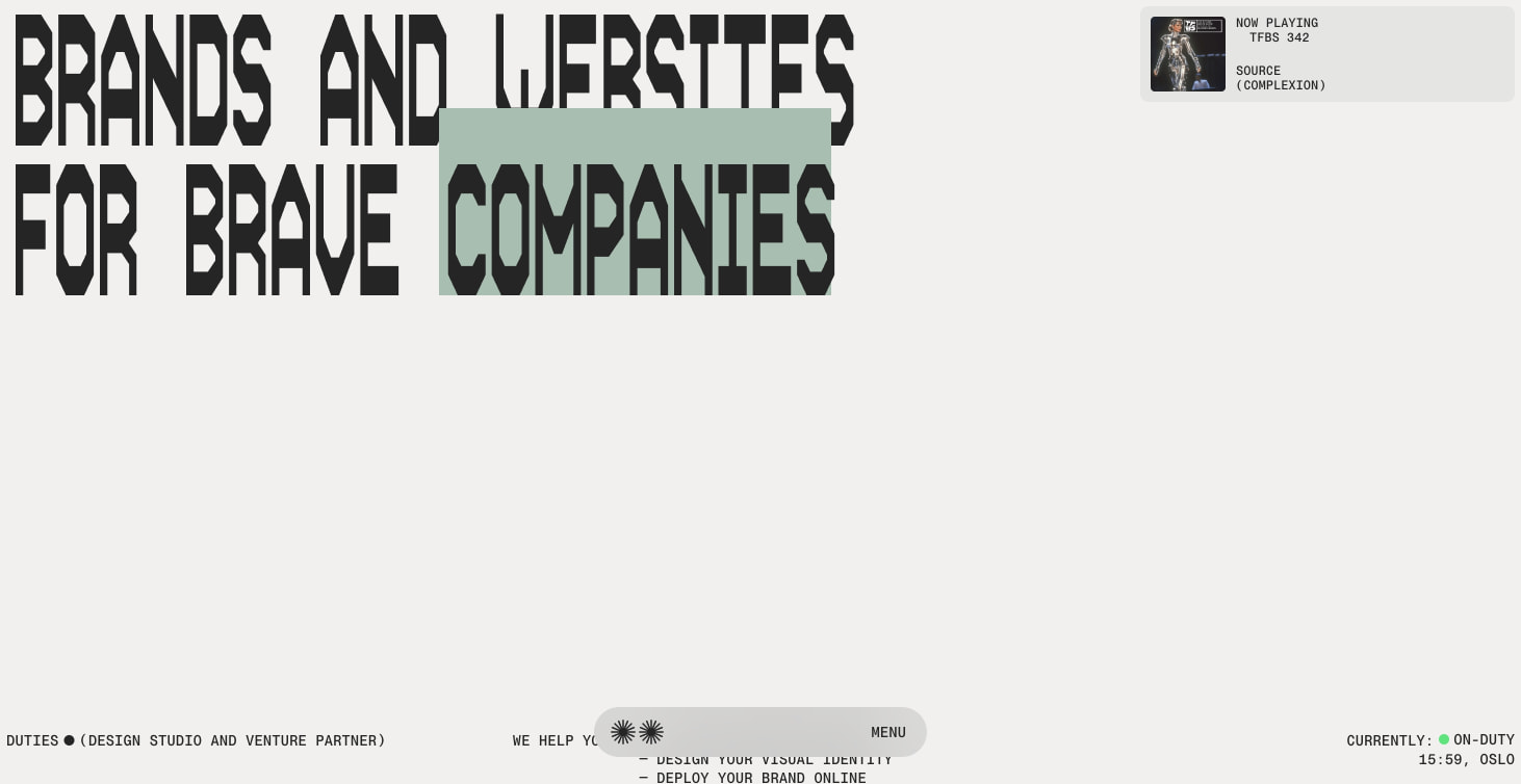 Duties.xyz captured website design