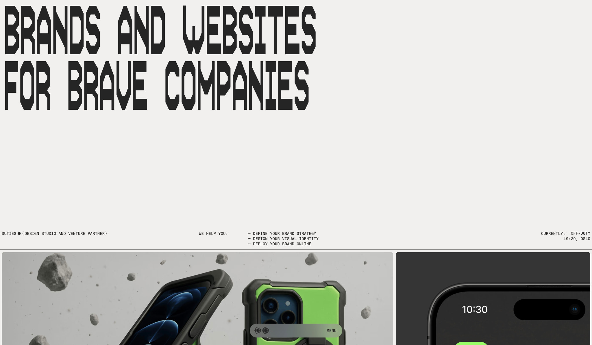 Duties.xyz captured website design
