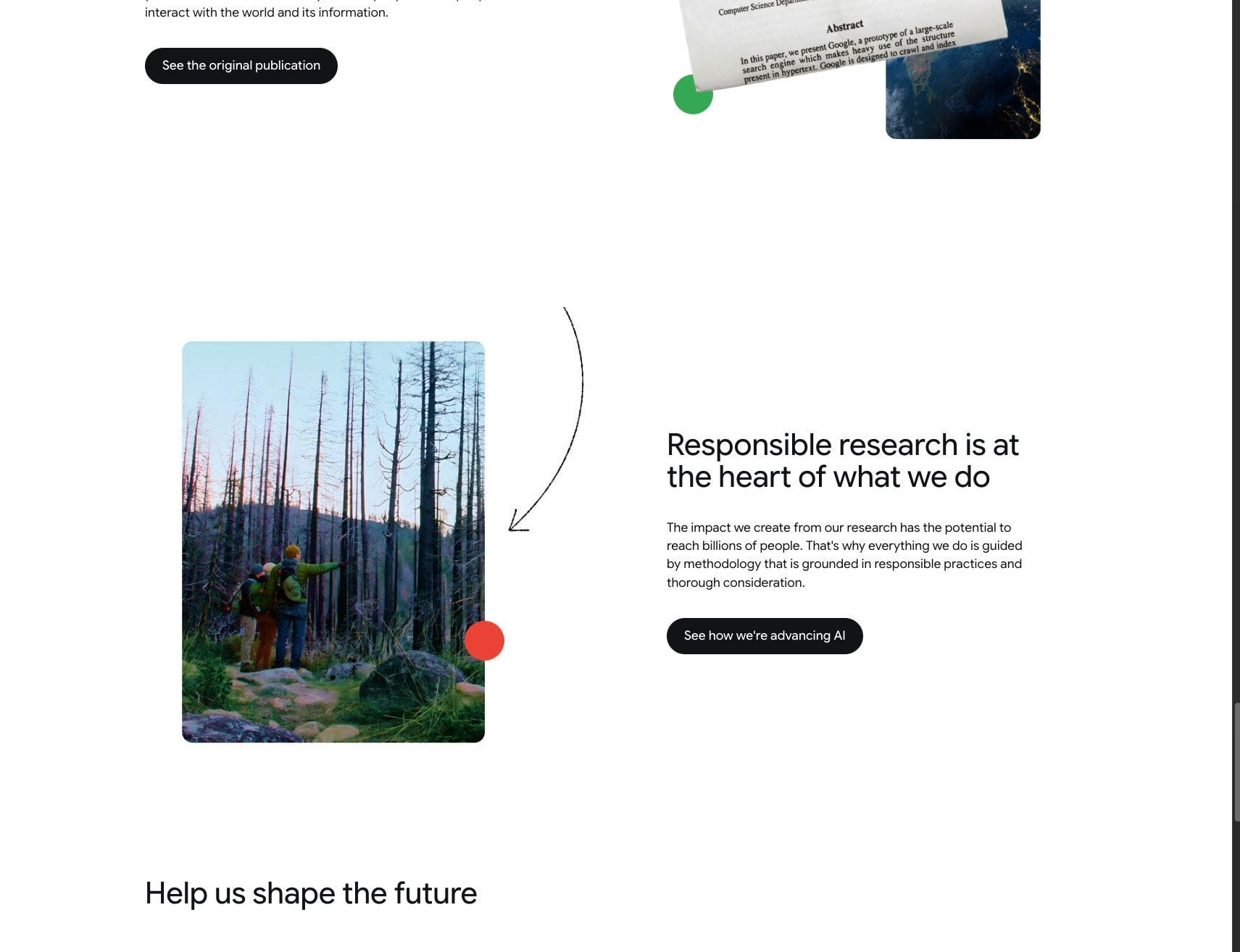 Google Research - Explore Our Latest Research in Science and AI captured website design