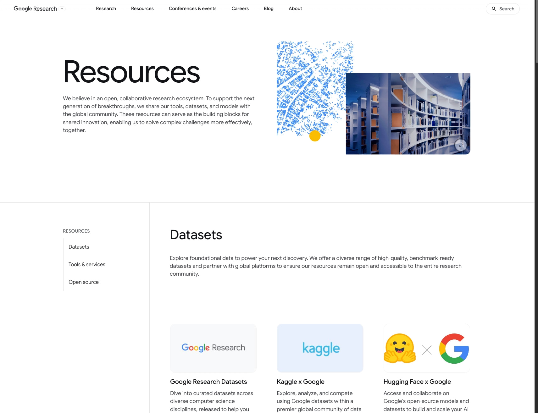 Resources – Google Research captured website design